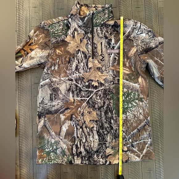 Columbia Men's Realtree Camo 1/4 zip jacket Size Small LIKE NEW - Picture 6 of 8